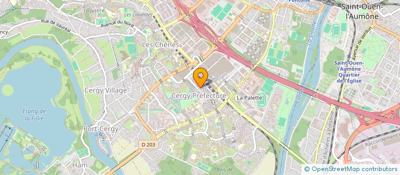 localisation de l'entreprise CENTRE INFORMATION JEUNESSE  CERGY