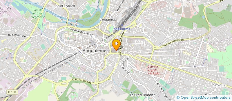 localisation de l'entreprise CENTRE INFORMATION JEUNESSE à ANGOULEME