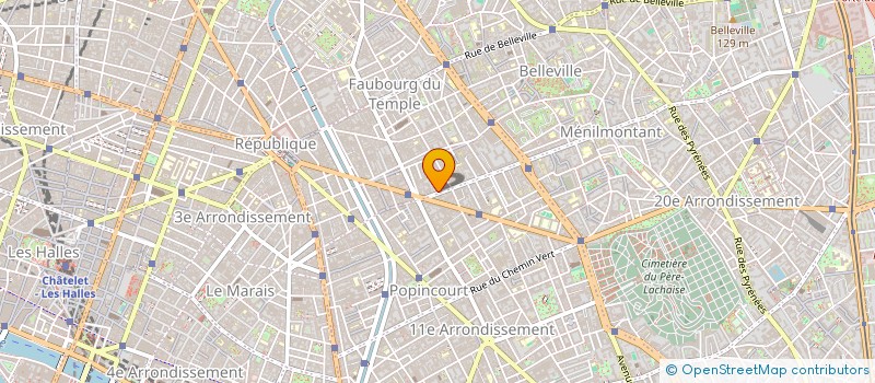 localisation de l'entreprise CENTRE INFORMATION SUR LE TRAVAIL INTERN à PARIS