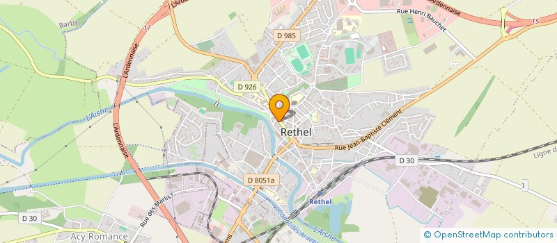 localisation de l'entreprise CENTRE INFORMATIQUE ANALYSE GESTION  RETHEL