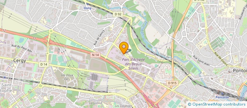 localisation de l'entreprise CENTRE INFORMATIQUE DOUANIER à OSNY