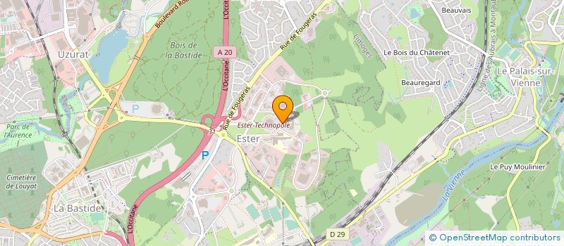localisation de l'entreprise CENTRE INGENIERIE TRAITEM REVETEM SURFAC à LIMOGES