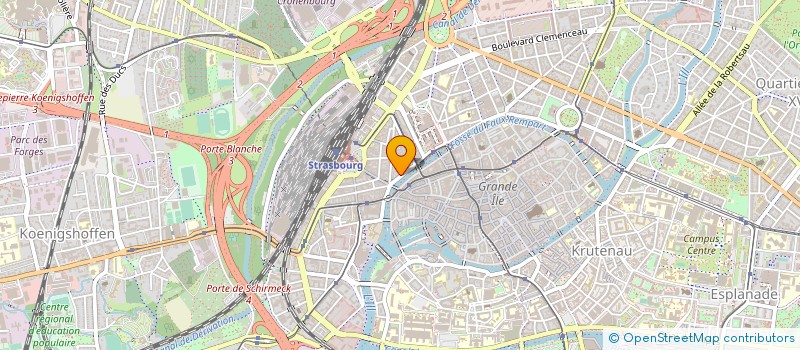 localisation de l'entreprise CENTRE INITIAT COMPTAB GESTION à STRASBOURG
