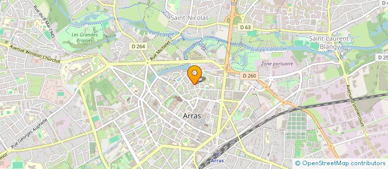 localisation de l'entreprise CENTRE INITIATION ENVIRONNEMENT URBAIN à ARRAS