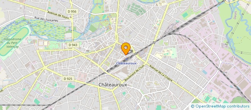 localisation de l'entreprise CENTRE INITIATIVE DEVELOPPEMENT ENTREPRI à CHATEAUROUX