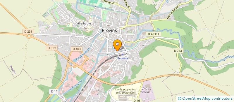 localisation de l'entreprise CENTRE INSERTION A LA VIE ACTIVE  PROVINS