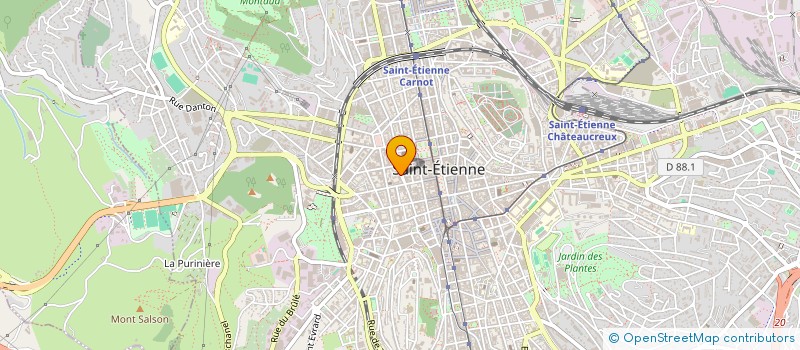 localisation de l'entreprise CENTRE INSTANT PRESENT  SAINT-ETIENNE