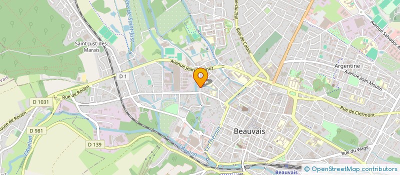 localisation de l'entreprise CENTRE INTERCOM DE SERVICES A DOMICILE  BEAUVAIS