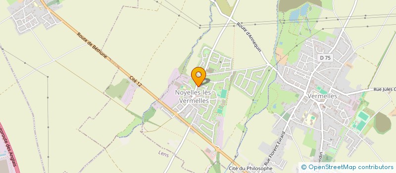 localisation de l'entreprise CENTRE INTERCOMMUNAL D'ACTION SOCIAL EN FAVEUR DES PERSONNES AGEES/REPAS  NOYELLES-LES-VERMELLES