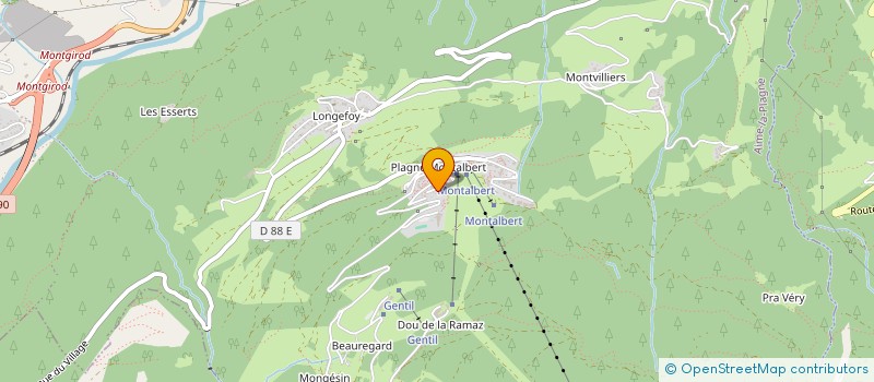 localisation de l'entreprise CENTRE INTERCOMMUNAL D'ACTION SOCIALE à AIME-LA-PLAGNE