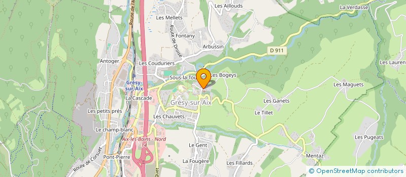 localisation de l'entreprise CENTRE INTERCOMMUNAL D'ACTION SOCIALE à GRESY-SUR-AIX
