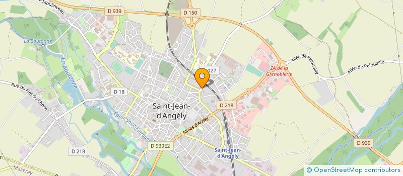 localisation de l'entreprise CENTRE INTERCOMMUNAL D ACTION SOCIALE à SAINT-JEAN-D'ANGELY