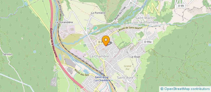 localisation de l'entreprise CENTRE INTERCOMMUNAL D ACTION SOCIALE à LA CHAMBRE