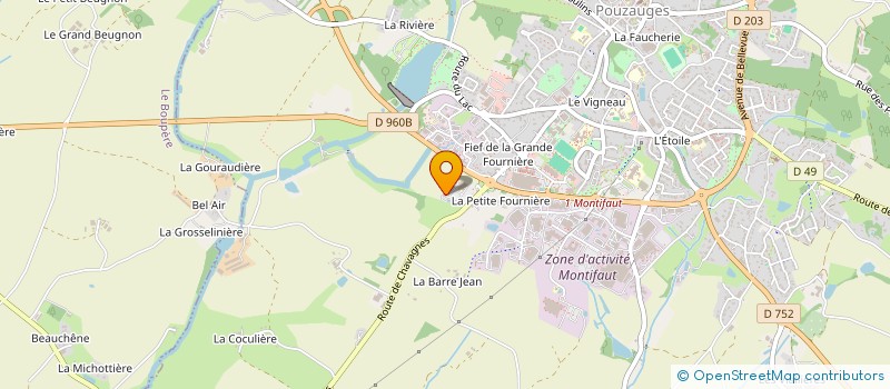 localisation de l'entreprise CENTRE INTERCOMMUNAL D'ACTION SOCIALE à POUZAUGES