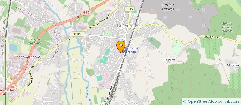 localisation de l'entreprise CENTRE INTERCOMMUNAL D'ACTION SOCIALE à LA COURONNE