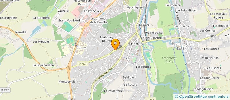 localisation de l'entreprise CENTRE INTERCOMMUNAL D'ACTION SOCIALE à LOCHES