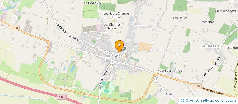 localisation de l'entreprise CENTRE INTERCOMMUNAL D'ACTION SOCIALE à ALLONNES