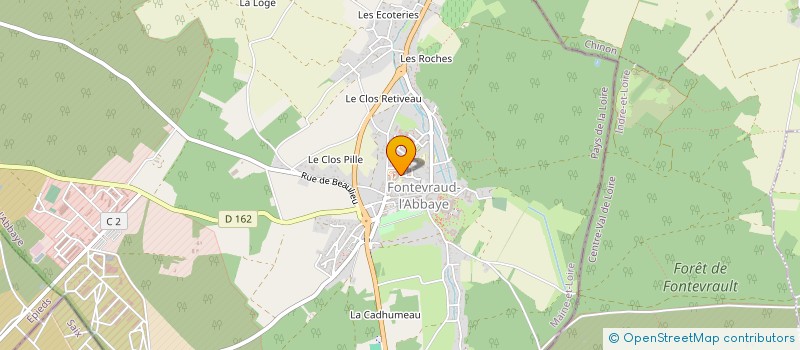 localisation de l'entreprise CENTRE INTERCOMMUNAL D'ACTION SOCIALE à FONTEVRAUD-L'ABBAYE