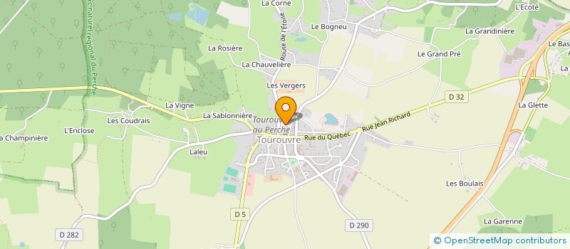 localisation de l'entreprise CENTRE INTERCOMMUNAL D'ACTION SOCIALE à TOUROUVRE AU PERCHE