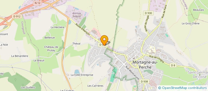 localisation de l'entreprise CENTRE INTERCOMMUNAL D'ACTION SOCIALE à SAINT-LANGIS-LES-MORTAGNE