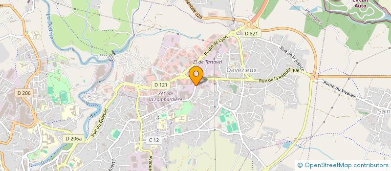 localisation de l'entreprise CENTRE INTERCOMMUNAL D'ACTION SOCIALE ANNONAY RHONE AGGLO à DAVEZIEUX