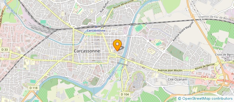 localisation de l'entreprise CENTRE INTERCOMMUNAL D ACTION SOCIALE CARCASSONNE AGGLO SOLIDARITE  CARCASSONNE