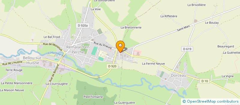 localisation de l'entreprise CENTRE INTERCOMMUNAL D'ACTION SOCIALE COEUR DU PERCHE à REMALARD-EN-PERCHE