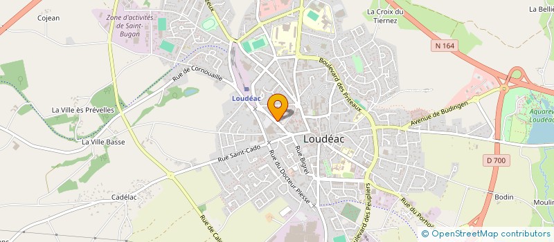 localisation de l'entreprise CENTRE INTERCOMMUNAL D' ACTION SOCIALE DE LOUDEAC COMMUNAUTE BRETAGNE CENTRE à LOUDEAC