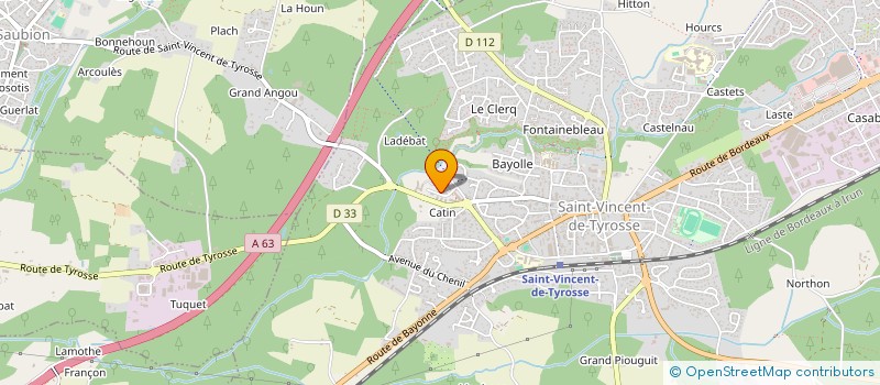 localisation de l'entreprise CENTRE INTERCOMMUNAL D ACTION SOCIALE DE MAREMNE ADOUR COTE SUD à SAINT-VINCENT-DE-TYROSSE