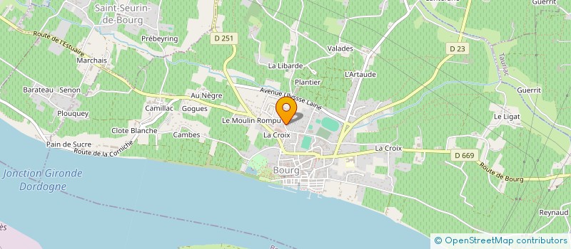 localisation de l'entreprise CENTRE INTERCOMMUNAL D ACTION SOCIALE DU BOURGEAIS à BOURG