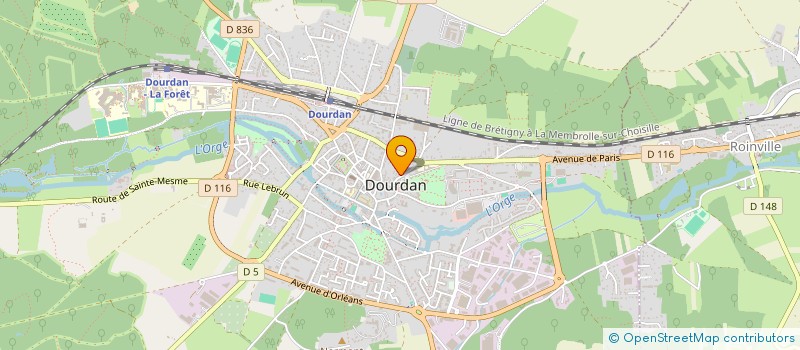 localisation de l'entreprise CENTRE INTERCOMMUNAL D ACTION SOCIALE DU DOURDANNAIS EN HUREPOIX à DOURDAN