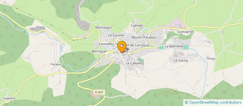 localisation de l'entreprise CENTRE INTERCOMMUNAL D'ACTION SOCIALE DU HAUT-LANGUEDOC à LACAUNE
