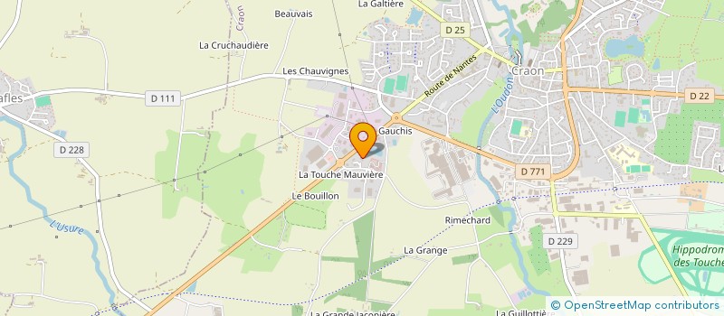 localisation de l'entreprise CENTRE INTERCOMMUNAL D'ACTION SOCIALE DU PAYS DE CRAON à CRAON