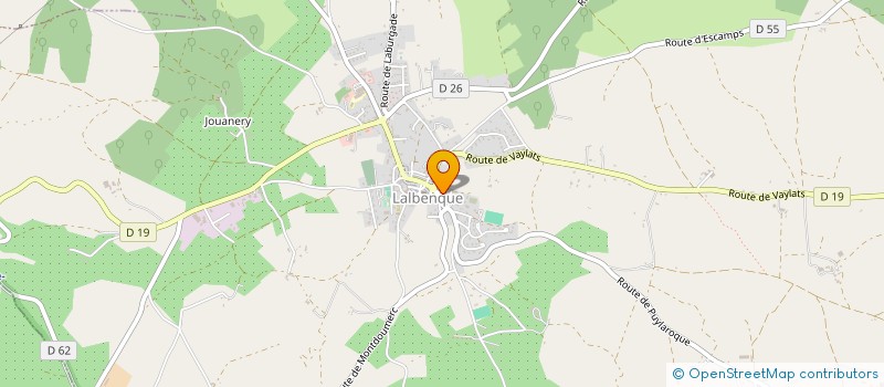 localisation de l'entreprise CENTRE INTERCOMMUNAL D'ACTION SOCIALE DU PAYS DE LALBENQUE-LIMOGNE à LALBENQUE