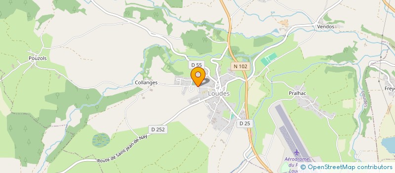 localisation de l'entreprise CENTRE INTERCOMMUNAL D'ACTION SOCIALE DU PAYS DE LOUDES à LOUDES