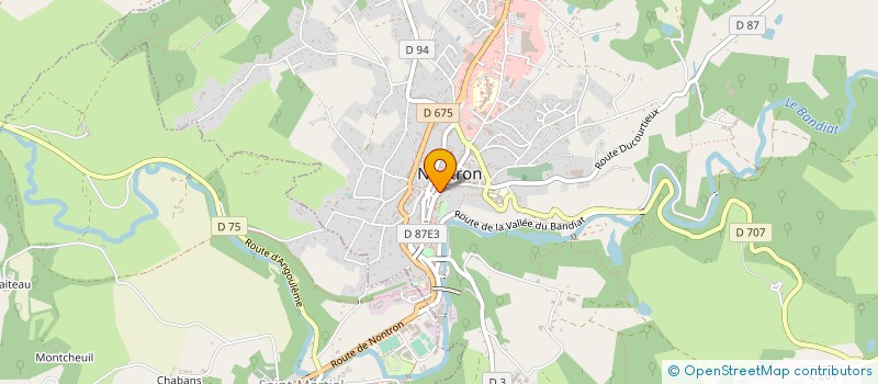 localisation de l'entreprise CENTRE INTERCOMMUNAL D'ACTION SOCIALE DU PERIGORD NONTRONNAIS  NONTRON