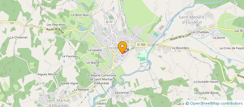 localisation de l'entreprise CENTRE INTERCOMMUNAL D'ACTION SOCIALE ISLE-LOUE-AUVEZERE EN PERIGORD à EXCIDEUIL