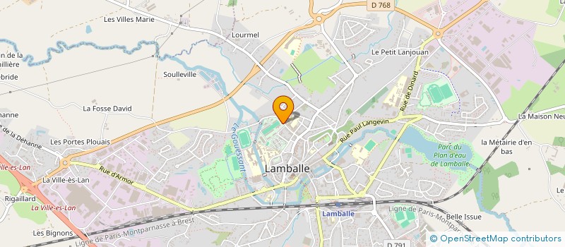 localisation de l'entreprise CENTRE INTERCOMMUNAL D'ACTION SOCIALE LAMBALLE TERRE ET MER à LAMBALLE-ARMOR