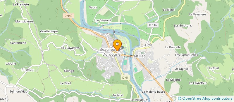 localisation de l'entreprise CENTRE INTERCOMMUNAL D'ACTION SOCIALE MIDI CORREZIEN à BEAULIEU-SUR-DORDOGNE