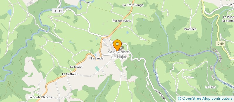 localisation de l'entreprise CENTRE INTERCOMMUNAL D'ACTION SOCIALE OUEST AVEYRON COMMUNAUTE à LUNAC