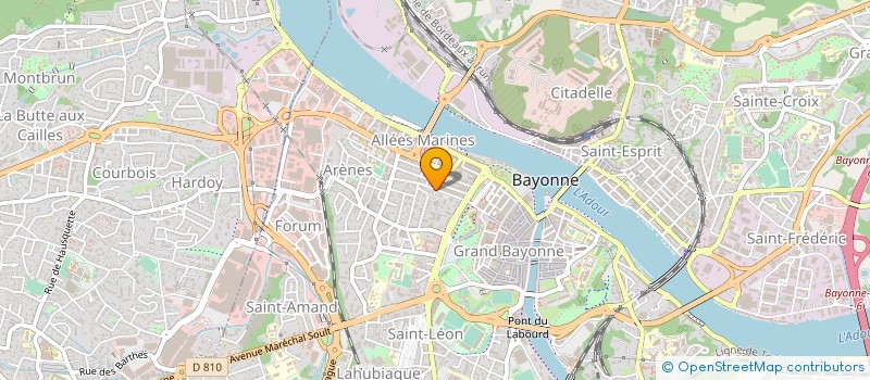 localisation de l'entreprise CENTRE INTERCOMMUNAL D'ACTION SOCIALE PAYS BASQUE à BAYONNE
