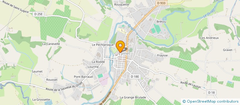 localisation de l'entreprise CENTRE INTERCOMMUNAL D ACTION SOCIALE PORTES SUD PERIGORD à EYMET