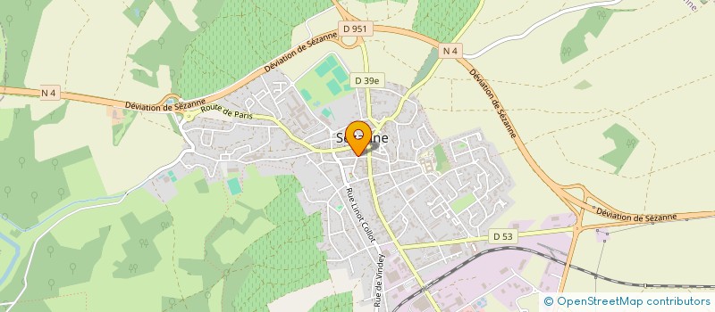localisation de l'entreprise CENTRE INTERCOMMUNAL D'ACTION SOCIALE SEZANNE SUD-OUEST MARNAIS à SEZANNE