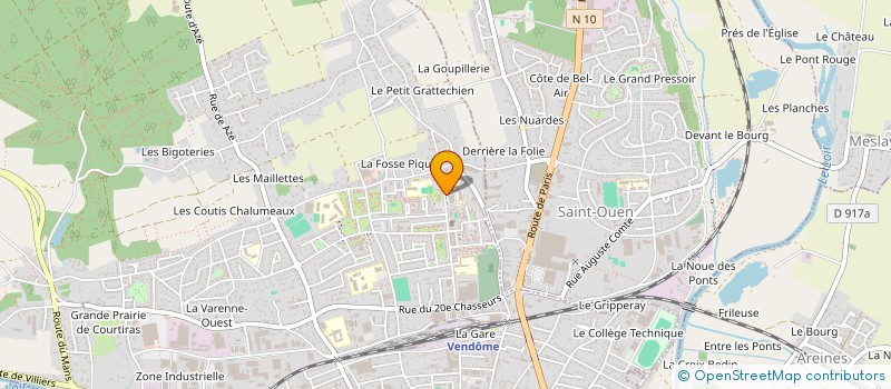localisation de l'entreprise CENTRE INTERCOMMUNAL D'ACTION SOCIALE TERRITOIRES VENDOMOIS à VENDOME