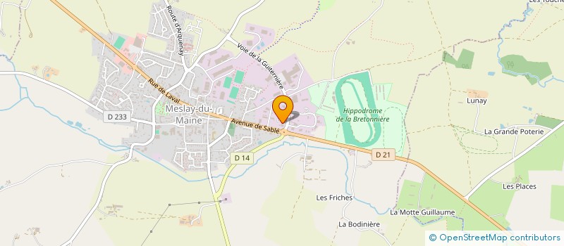 localisation de l'entreprise CENTRE INTERCOMMUNAL DE LA CC DU PAYS DE MESLAY GREZ à MESLAY-DU-MAINE