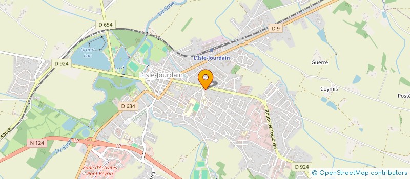 localisation de l'entreprise CENTRE INTERCOMMUNALE D'ACTION SOCIALE DE LA GASCOGNE TOULOUSAINE à L'ISLE-JOURDAIN
