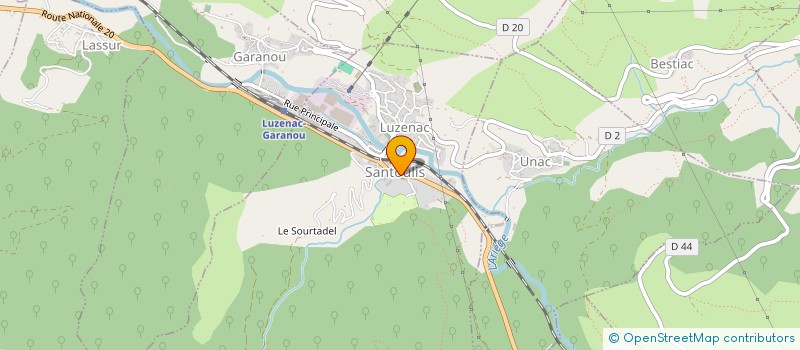 localisation de l'entreprise CENTRE INTERCOMMUNALE D'ACTION SOCIALE DE LA HAUTE-ARIEGE à LUZENAC