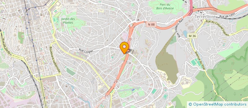 localisation de l'entreprise CENTRE INTERCULTUTREL MILLE ET UNE VOIX à SAINT-ETIENNE