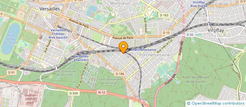 localisation de l'entreprise CENTRE INTERDEPARTEMENTAL DE GESTION DE LA GRANDE COURONNE DE LA REGION D'ILE-DE-FRANCE à VERSAILLES