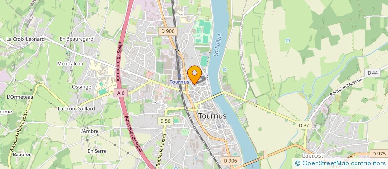 localisation de l'entreprise CENTRE INTERNATIONAL D ETUDES ROMANES  TOURNUS